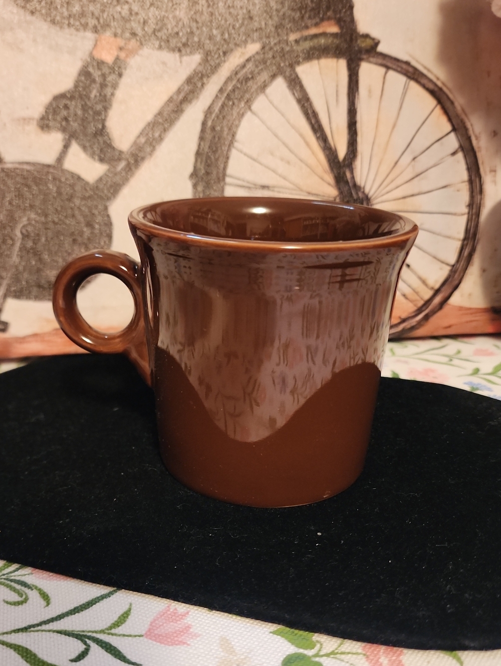 Classic Fiestaware Brown Ceramic Coffee Mug - Home Dining